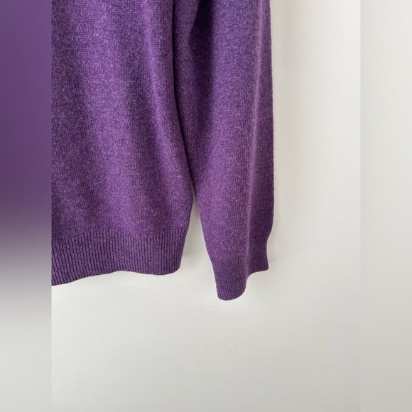 Jcrew crewneck cashmere sweater purple - Picture 6 of 10